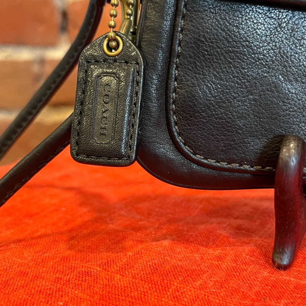 Coach Gigi 65th Ann. Black Leather Turn Lock Wristlet - Coin Wallet Clutch Pouch - Picture 10 of 16